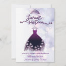 Search for purple butterfly sweet 16 invitations Princess