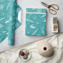 Search for seashells wrapping paper Green