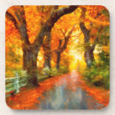 Search for autumn leaves coasters colorful
