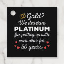 Search for 50th anniversary wedding favor tags Couple