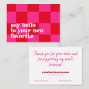 Search for package inserts business cards Retro