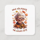 Search for raking leaves business cards Fall
