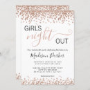 Search for glitter bachelorette party invitations Rose gold
