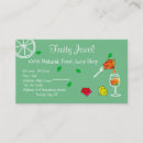Search for fruit juice business cards Green