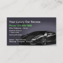 Search for luxury car business cards Chauffeur