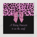 Search for leopard print baby shower invitations Bow