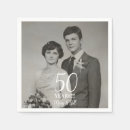 Search for 50th anniversary wedding napkins Vintage