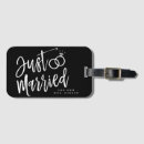 Search for just married luggage tags Honeymoon