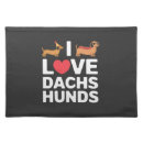 Search for dachshund placemats Lover