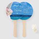 Search for beach wedding hand fans Ocean