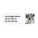 Search for wolf return address labels Wildlife