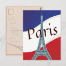 Search for french flag eiffel tower postcards Paris