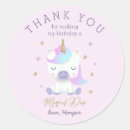 Search for unicorn thank you stickers Pink and gold