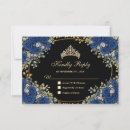 Search for royal blue black gold invitations Glam chic bling sparkly