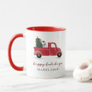 Search for red truck mugs Christmas tree