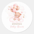 Search for teddy bear stickers Girl baby shower