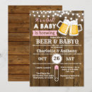 Search for baby brewing beer invitations Pink