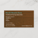 Search for hardwood floors business cards Carpentry