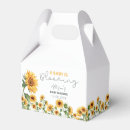 Search for sunflower favor boxes Watercolor