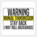 Search for stay back bumper stickers Manual transmission