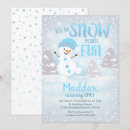 Search for snow much fun invitations Winter onederland
