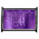 Search for purple serving trays girly
