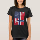Search for norwegian flag tshirts Half