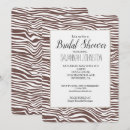 Search for animal bridal shower invitations Zebra
