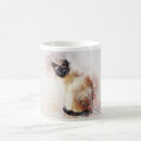 Search for siamese cat mugs Watercolor