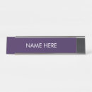 Search for purple name plates Minimalist