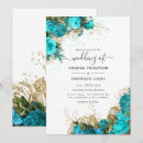Search for teal turquoise and gold wedding invitations Chic
