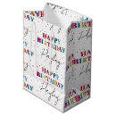 Search for happy birthday gift bags Colorful