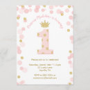 Search for pink and gold birthday invitations Princess