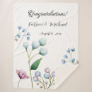 Search for wedding blankets Botanical