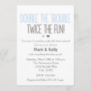 Search for double trouble invitations Blue