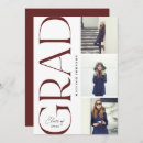 Search for red graduation invitations Typography
