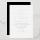 Search for black white silver invitations Classic
