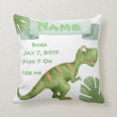 Search for birth announcement pillows Dinosaur