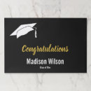 Search for black and white paper placemats Graduation