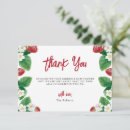 Search for strawberry thank you cards Floral