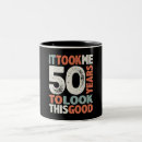 Search for funny 50th birthday mugs 50 years