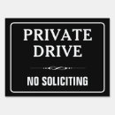 Search for no soliciting outdoor signs Black and white