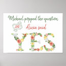 Search for she said yes wedding signs Floral
