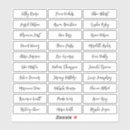 Search for guest name stickers Minimalist