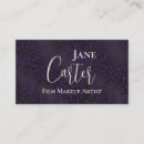 Search for leopard business cards Make up artist