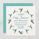 Search for hummingbird birthday invitations Nature