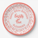 Search for 85th birthday plates 85 years old