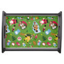 Search for a movie serving trays Christmas pattern