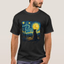 Search for starry night cat tshirts Lover