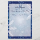 Search for snowflake stationery paper Christmas letter